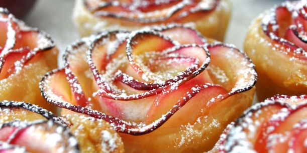 apple:puff pastry roses